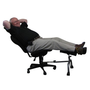 ErgoUP Curve - Cradled Leg Rest for Office Seat